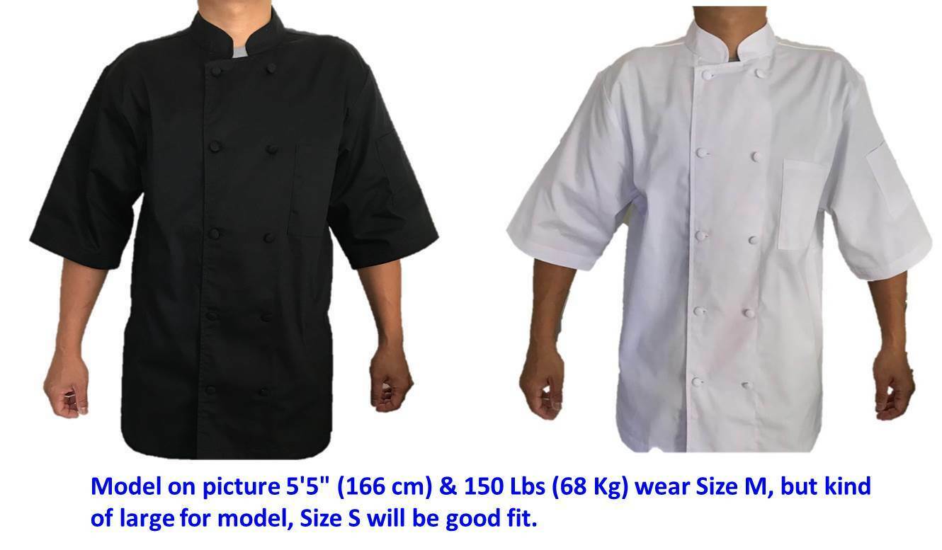 Rafael Unisex Cool Breeze Short Sleeve Double-breasted Chef Coat Jacket Kitchen