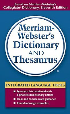 Merriam-websters Dictionary And Thesaurus By Merriam-webster Inc.